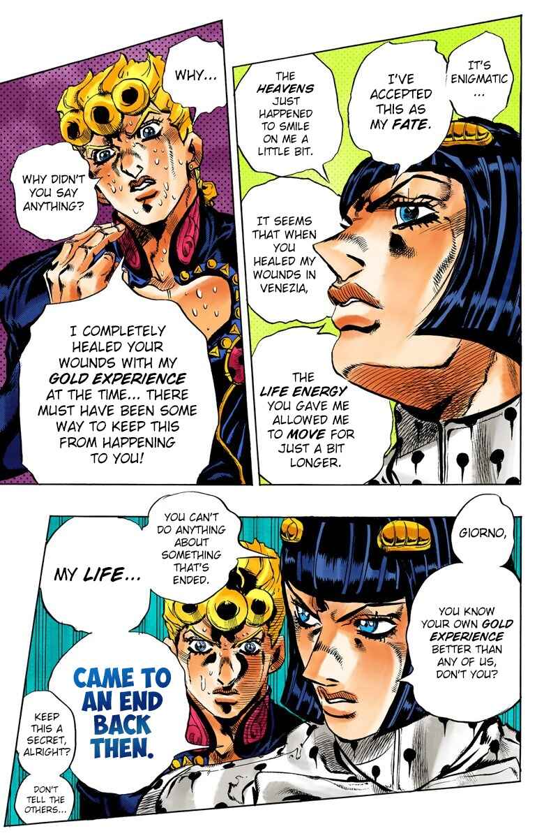 JoJo no Kimyou na Bouken: Part 5 - Ougon no Kaze Color-ban Chapter 118 - Page 14