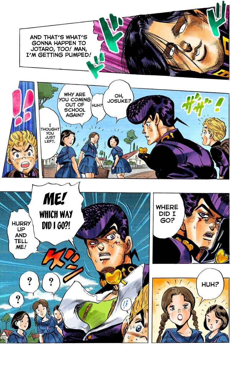 JoJo no Kimyou na Bouken: Part 4 - Diamond wa Kudakenai Color-ban Chapter 26 - Page 20