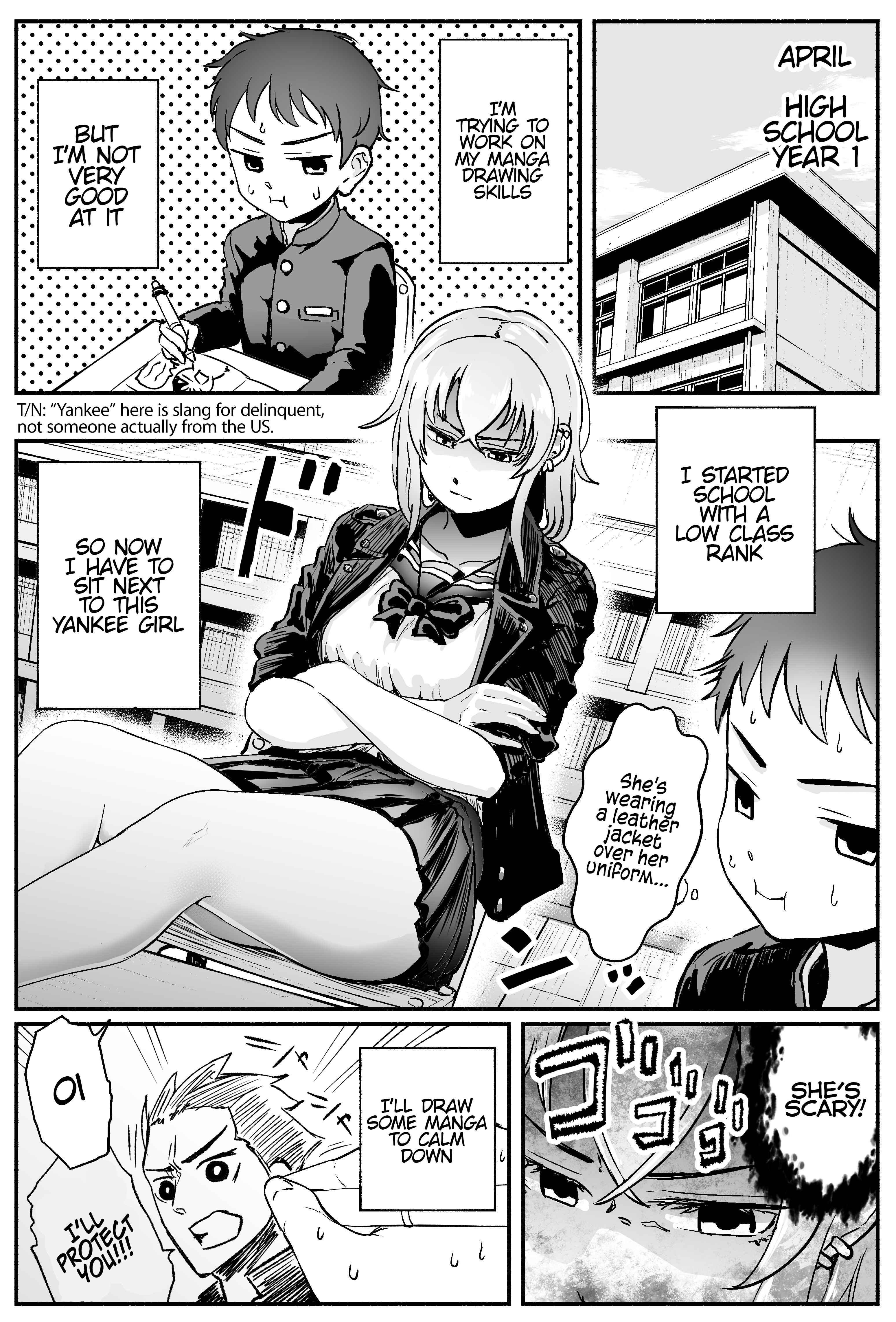 Yankee JK Ayaka-san no Jakuten Chapter 1 - Page 1