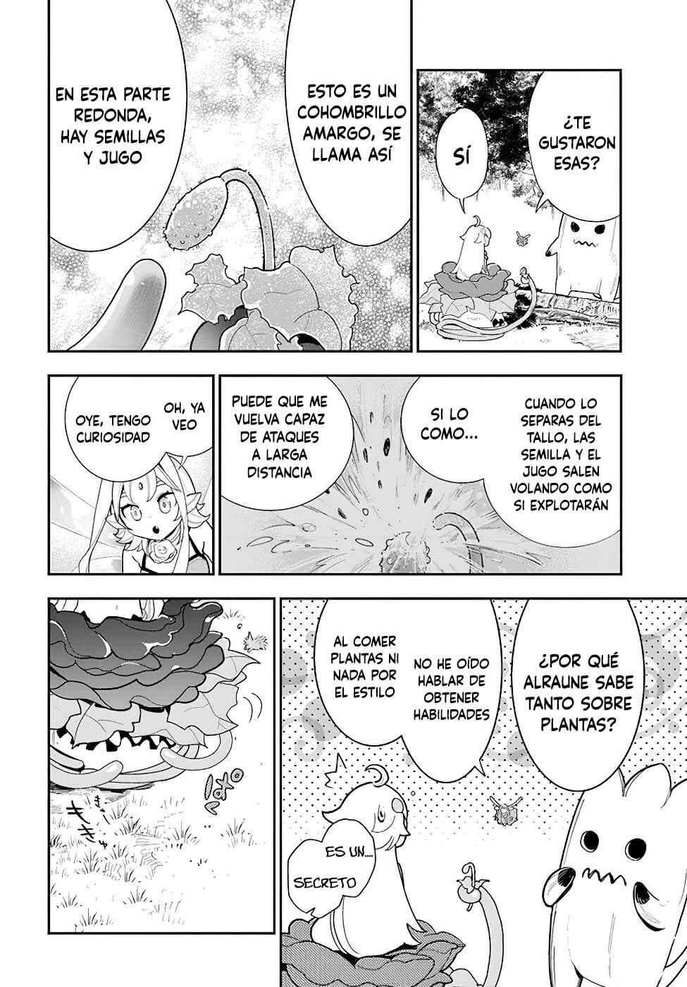 Shokubutsu Monster Musume Nikki: Seijo datta Watashi ga Uragirareta Hate ni Alraune ni Tensei Shite Shimatta node, kore kara wa Kougousei o Shinagara Shizuka ni Shokubutsu Life o Sugoshimasu Chapter 22 - Page 8