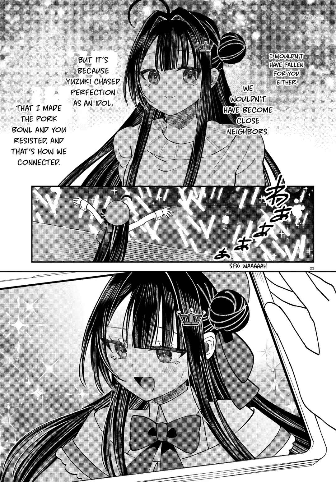 Ore no Haitoku Meshi wo Onedari Sezu ni Irarenai, Otonari no Top Idol-sama Chapter 10 - Page 23
