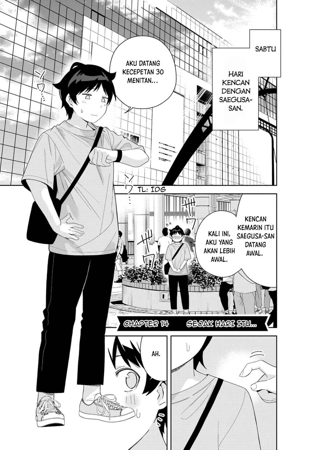 Classmate no Moto Idol ga, Tonikaku Kyodou Fushin nandesu. Chapter 14 - Page 1