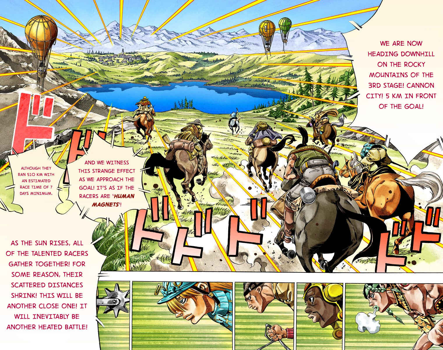 JoJo no Kimyou na Bouken: Part 7 - Steel Ball Run Color-ban Chapter 31 - Page 54
