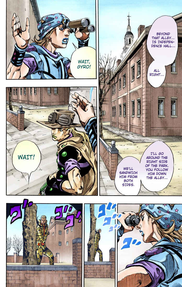 JoJo no Kimyou na Bouken: Part 7 - Steel Ball Run Color-ban Chapter 64 - Page 12
