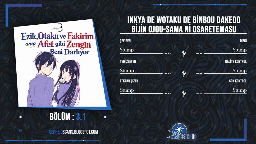Inkya de Wotaku de Binbou Dakedo Bijin Ojou-sama ni Osaretemasu Chapter 3.1 - Page 1