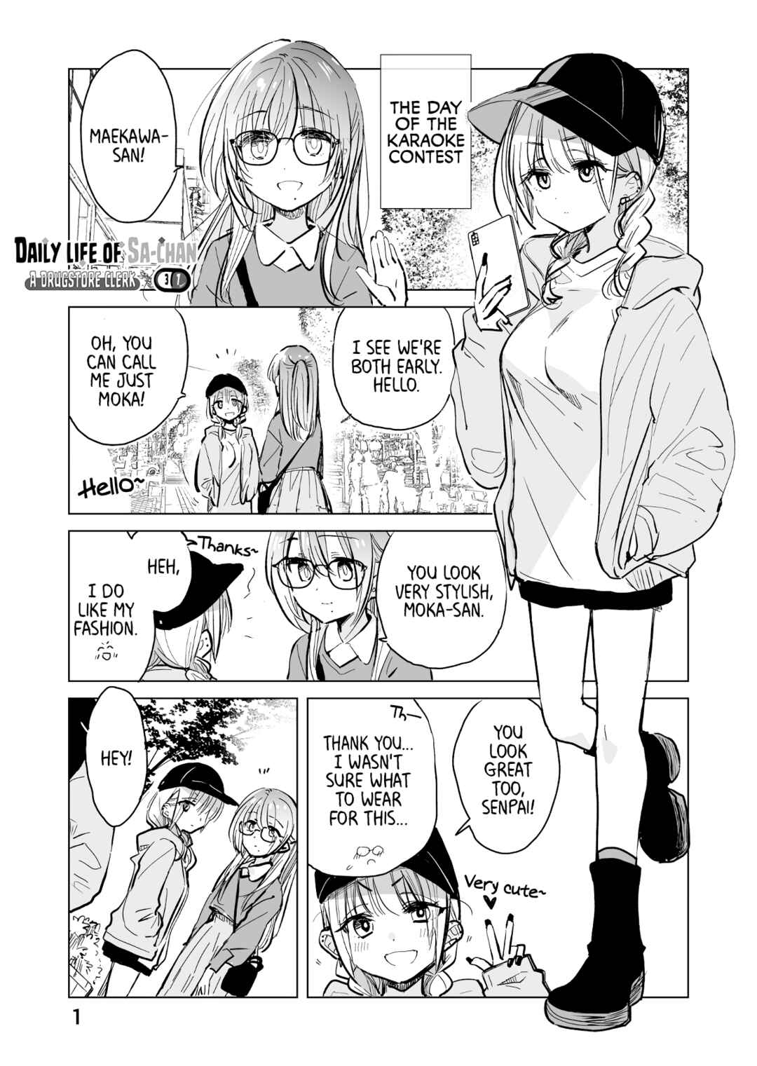 Drugstore Ten'in Sacchan no Nichijou Chapter 37 - Page 1