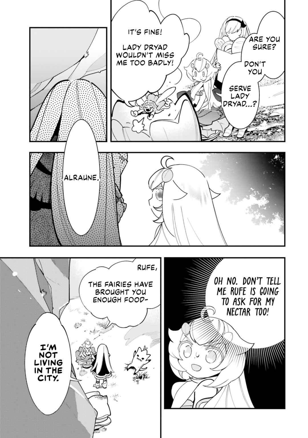 Shokubutsu Monster Musume Nikki: Seijo datta Watashi ga Uragirareta Hate ni Alraune ni Tensei Shite Shimatta node, kore kara wa Kougousei o Shinagara Shizuka ni Shokubutsu Life o Sugoshimasu Chapter 20 - Page 14