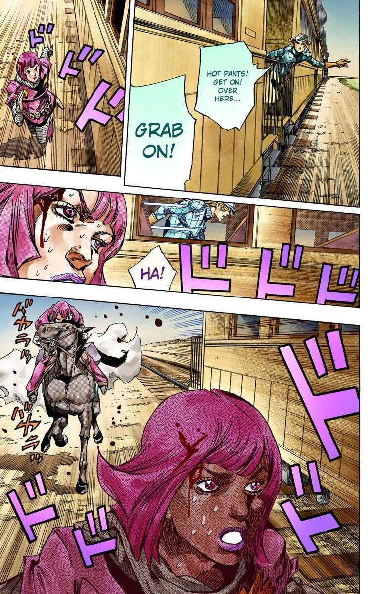 JoJo no Kimyou na Bouken: Part 7 - Steel Ball Run Color-ban Chapter 74 - Page 44