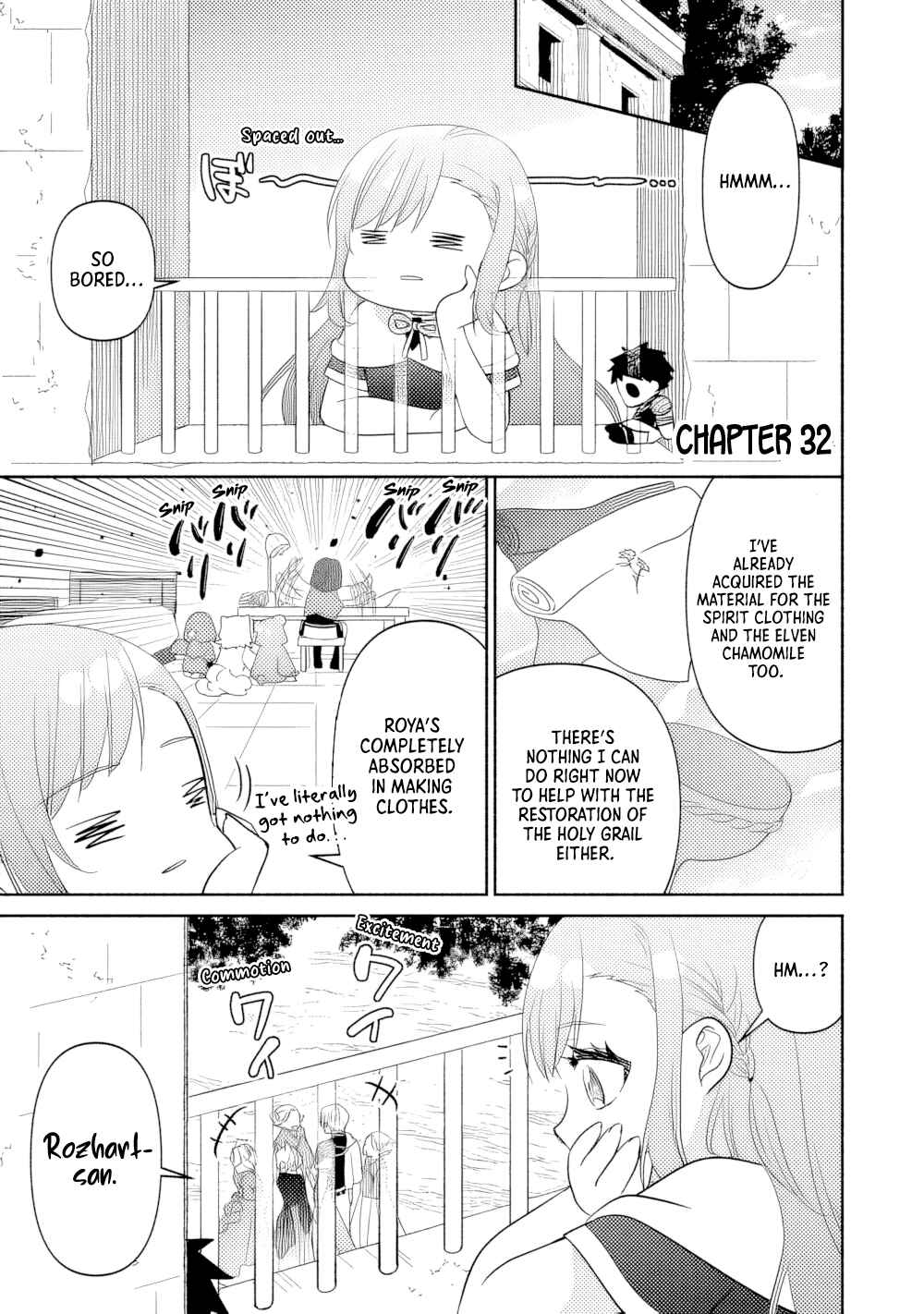 Tensei Youjo.: Shinjuu to Ouji to, Saikyou no Oji-san Youhei-dan no Naka de Ikiru Chapter 32 - Page 1