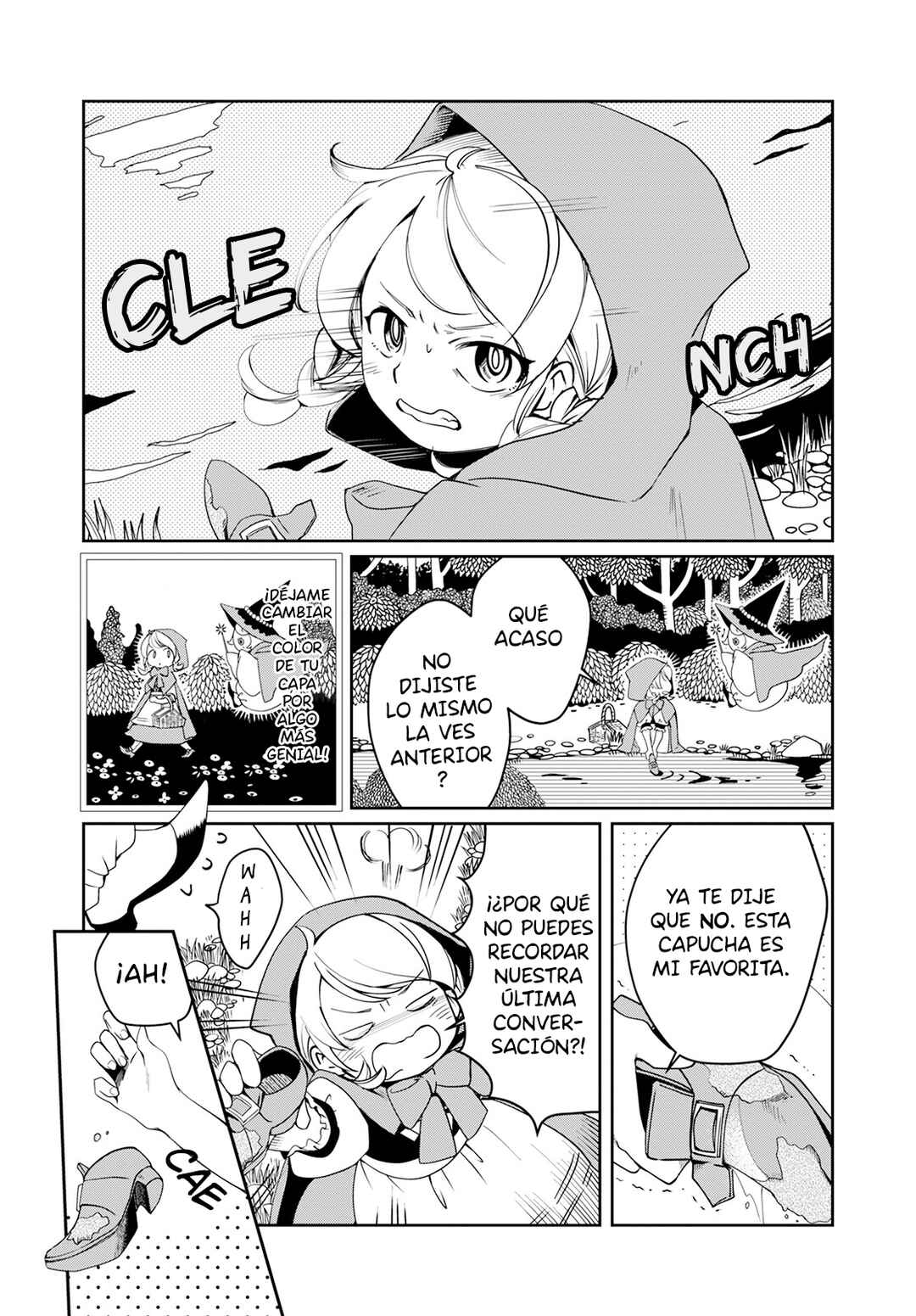 Akazukin, Tabi no Tochuu de Shitai to Deau. Chapter 1 - Page 6