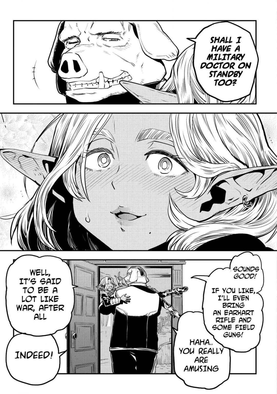Orcsen Oukokushi ~Yaban na Orc no Kuni wa, Ikanishite Heiwa na Elf no Kuni wo Yakiharau ni Itatta ka~ Chapter 7 - Page 55