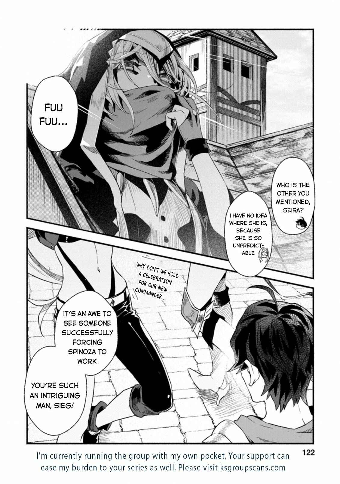 Sono Monban, Saikyou ni Tsuki: Tsuihou Sareta Bougyoryoku 9999 no Senshi, Outo no Monban to shite Musou Suru Chapter 4 - Page 31