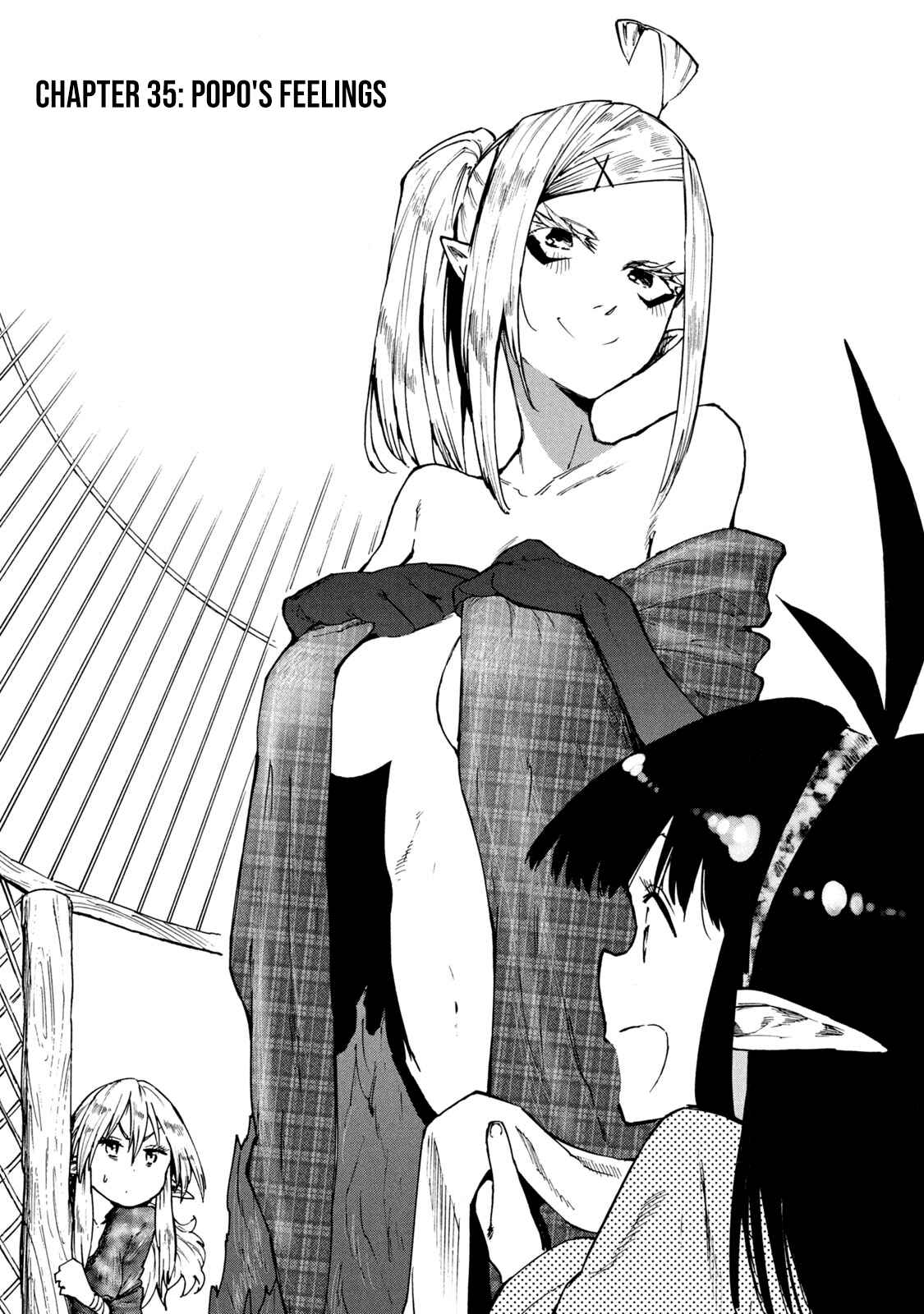 Mazumeshi Elf to Yuuboku gurashi Chapter 35 - Page 1
