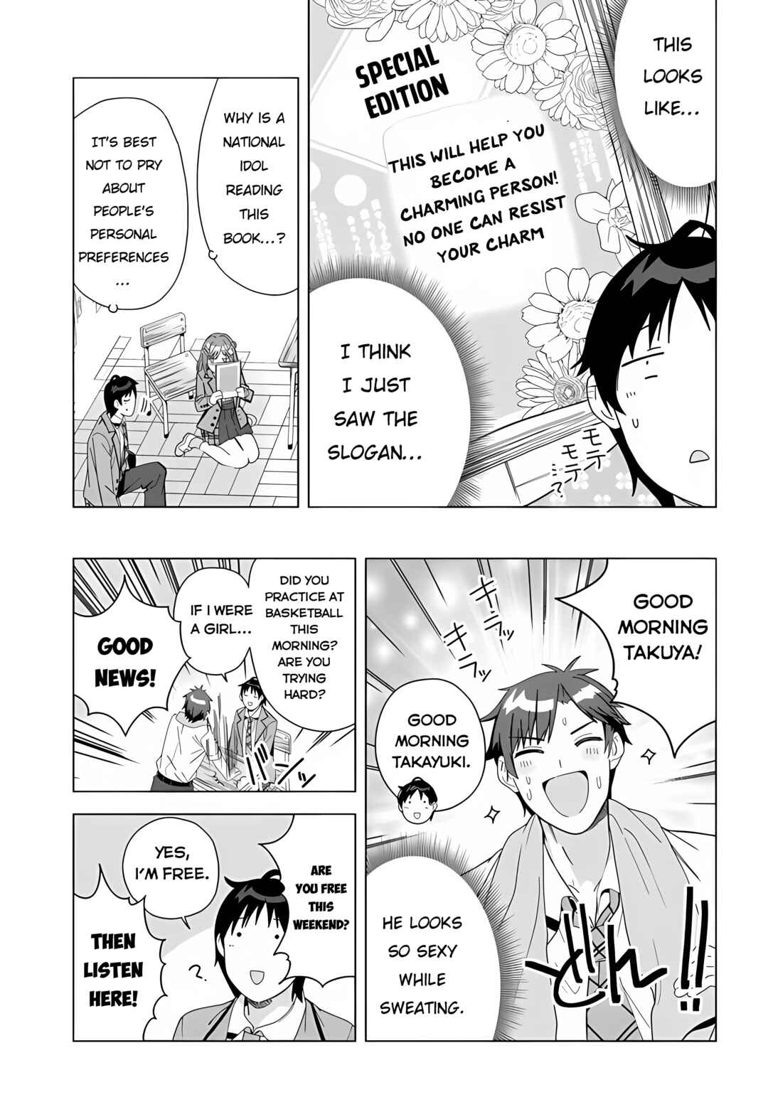Classmate no Moto Idol ga, Tonikaku Kyodou Fushin nandesu. Chapter 1 - Page 36