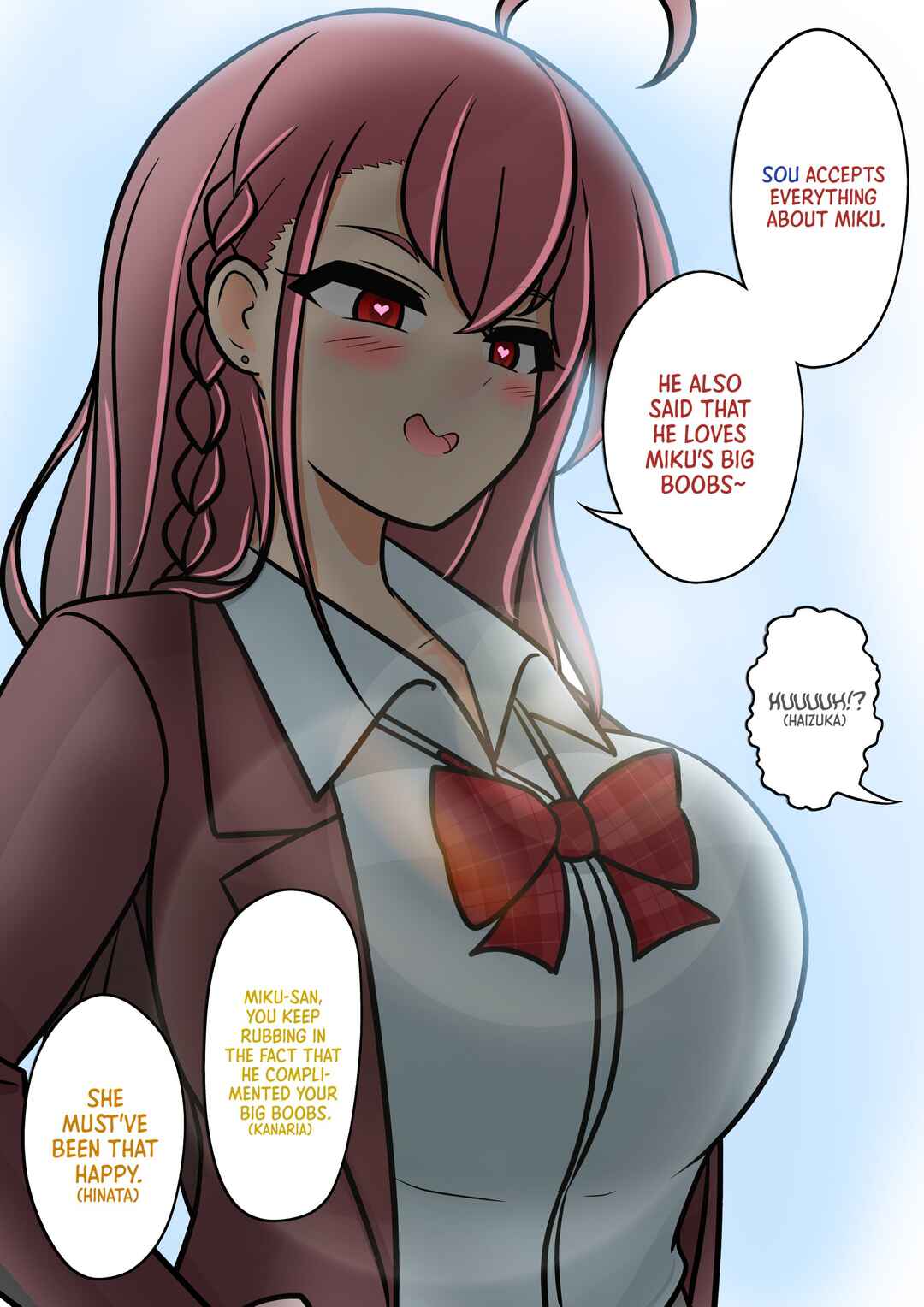 Danjo-hi 1:39 no Heikou Sekai wa Omoi no Hoka Futsuu (Fan Colored) Chapter 147 - Page 3