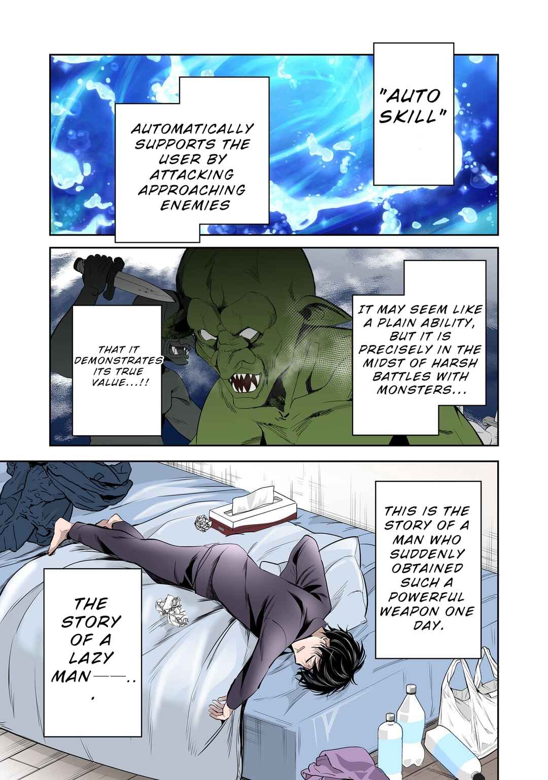 Auto Skill de Ore dake Chousoku Level Up ~Megami ga Michibiku Taida na Tenseisha no Sakutto Isekai Kouryaku~ Chapter 1.1 - Page 1