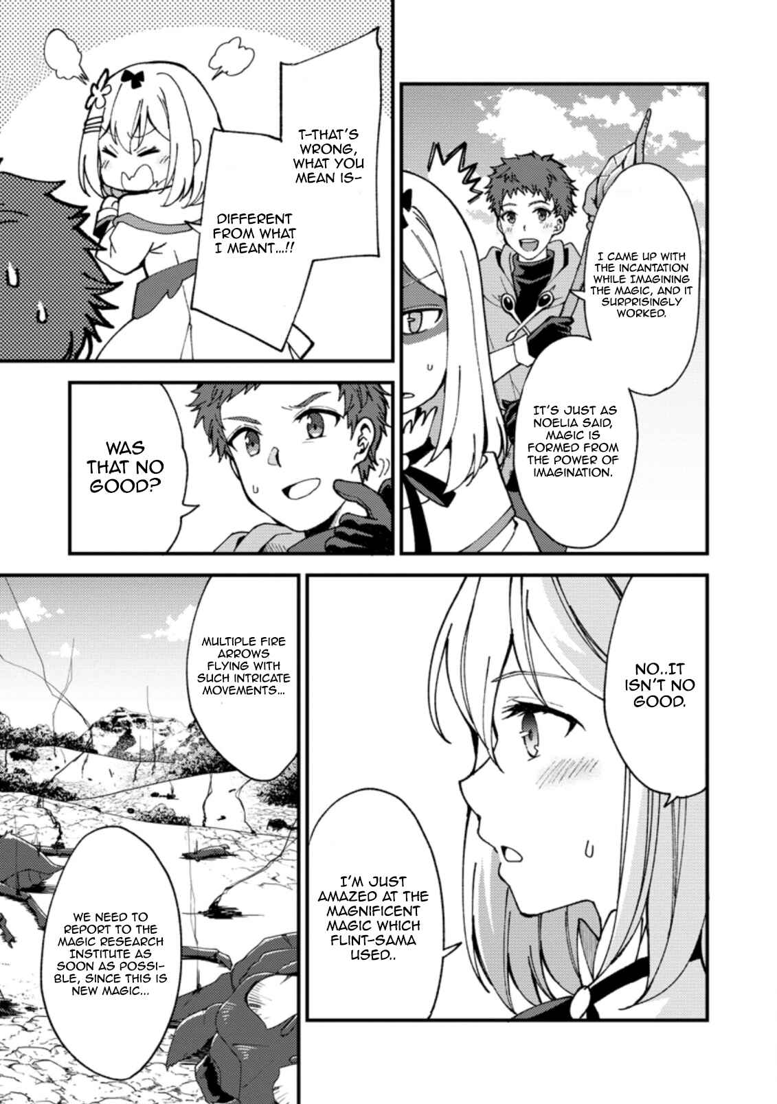 Kensei no Osananajimi ga Power Hara de Ore ni Tsuraku Ataru node, Zetsuen Shite Henkyou de Makenshi to shite Denaosu Koto ni shita. Chapter 4 - Page 28