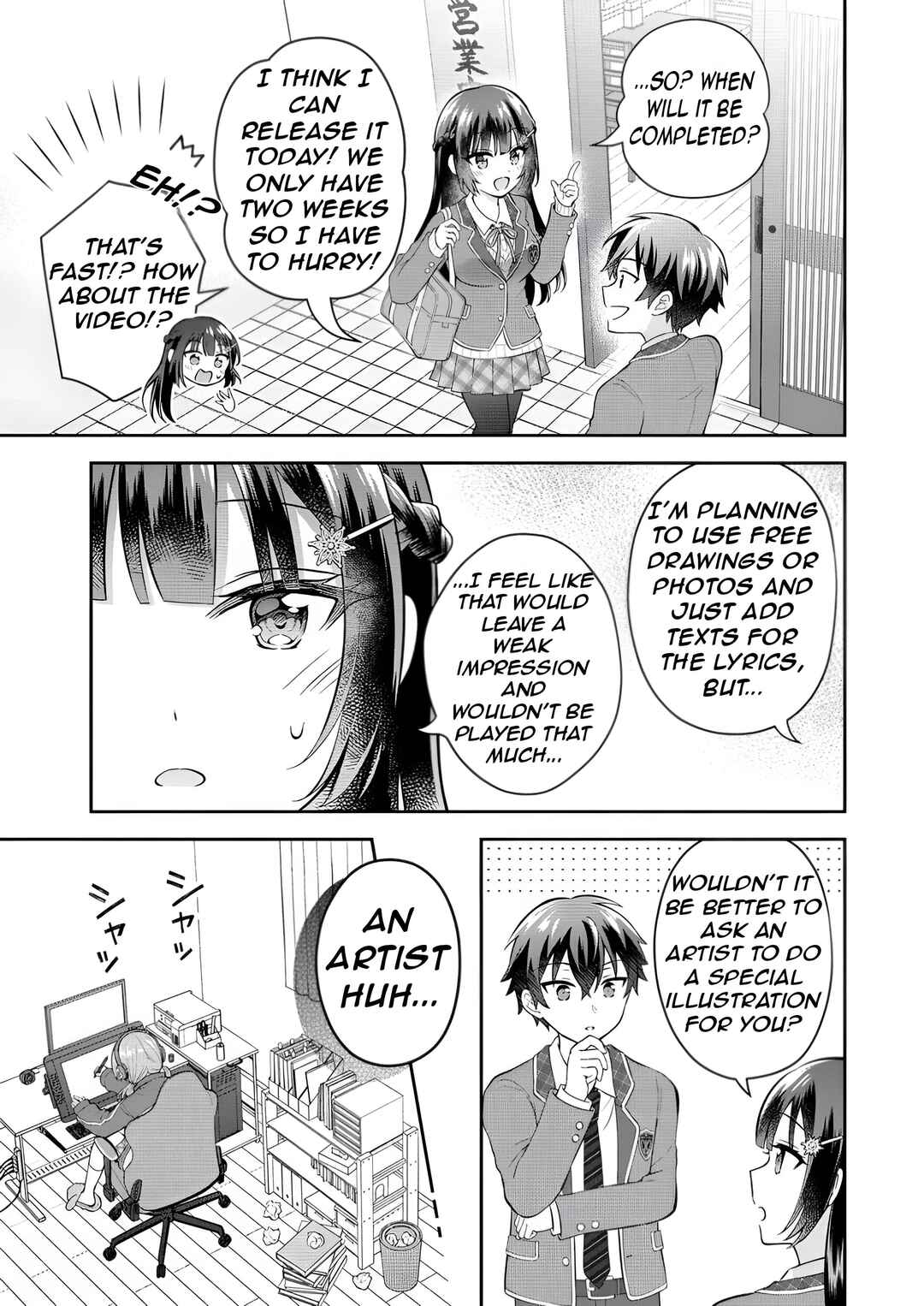 Tonari no Seki no Inkya Joshi ga Oshi Utaite Datta ~Ore no Kyoku o Uttatekure!~ Chapter 6 - Page 36