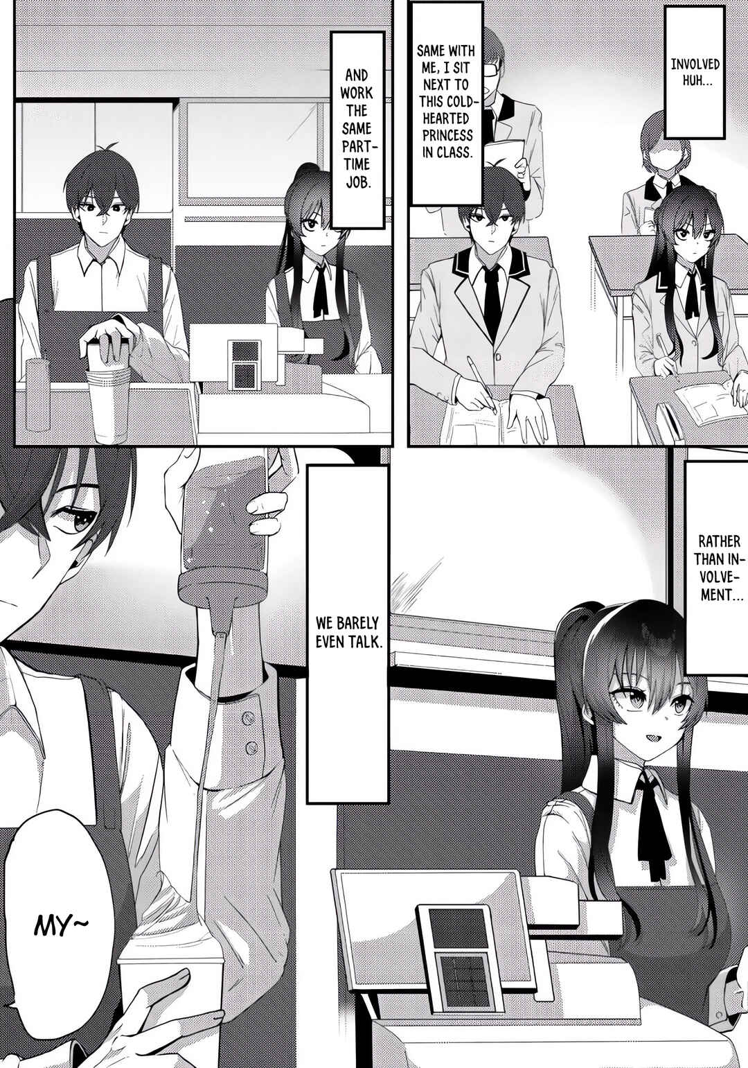 Kurokami Seiso no Reikoku Bishoujo wo Tasuketara, Ore to Futarikiri no Toki dake Dereru You ni Natta Ken Chapter 1 - Page 8