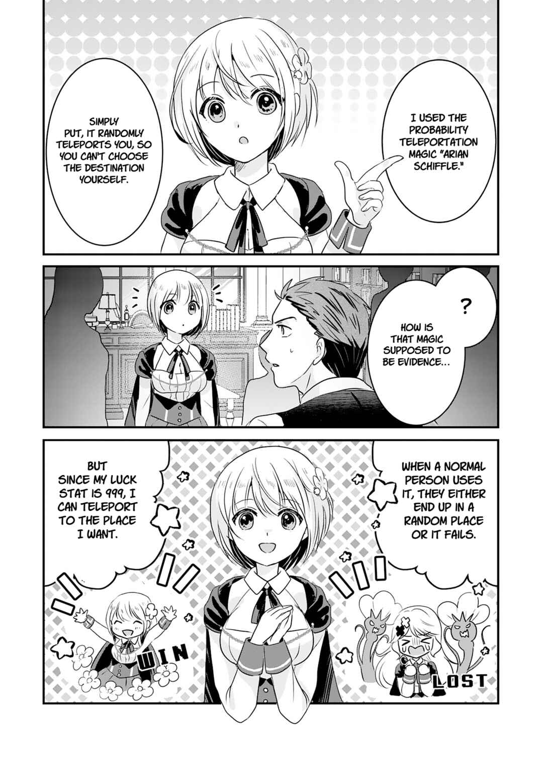 Koun-chi 999 no Watashi, Sokushi Mahou ga Zettai ni Seikou suru no de Sekai Saikyou desu: Mahou-chi 1 de Tsuihousaremashita ga, Kakuritsu Cheat de Moriagaru Chapter 18 - Page 14