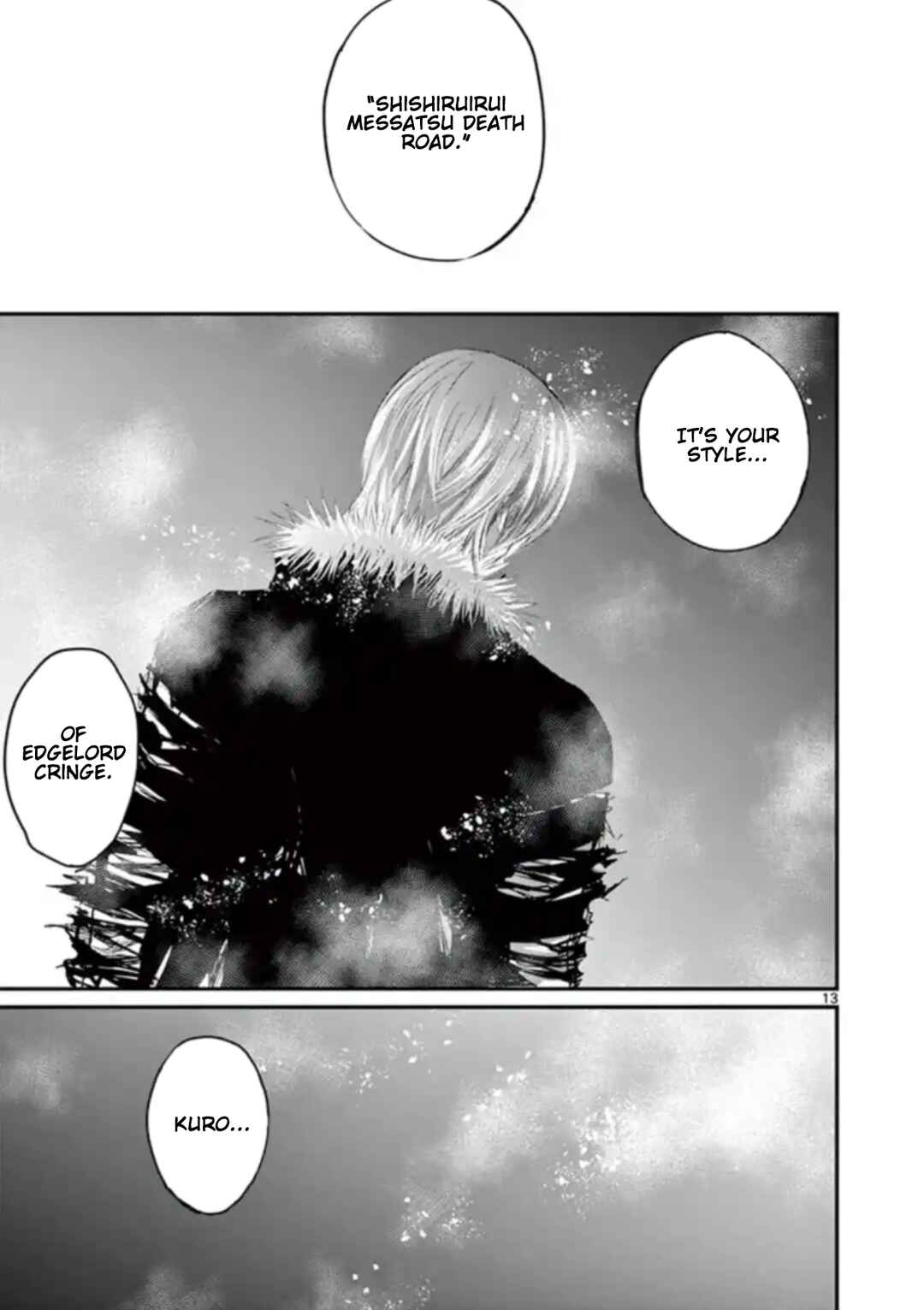 Naito Shishiruirui Messatsu Death Road Chapter 37 - Page 12
