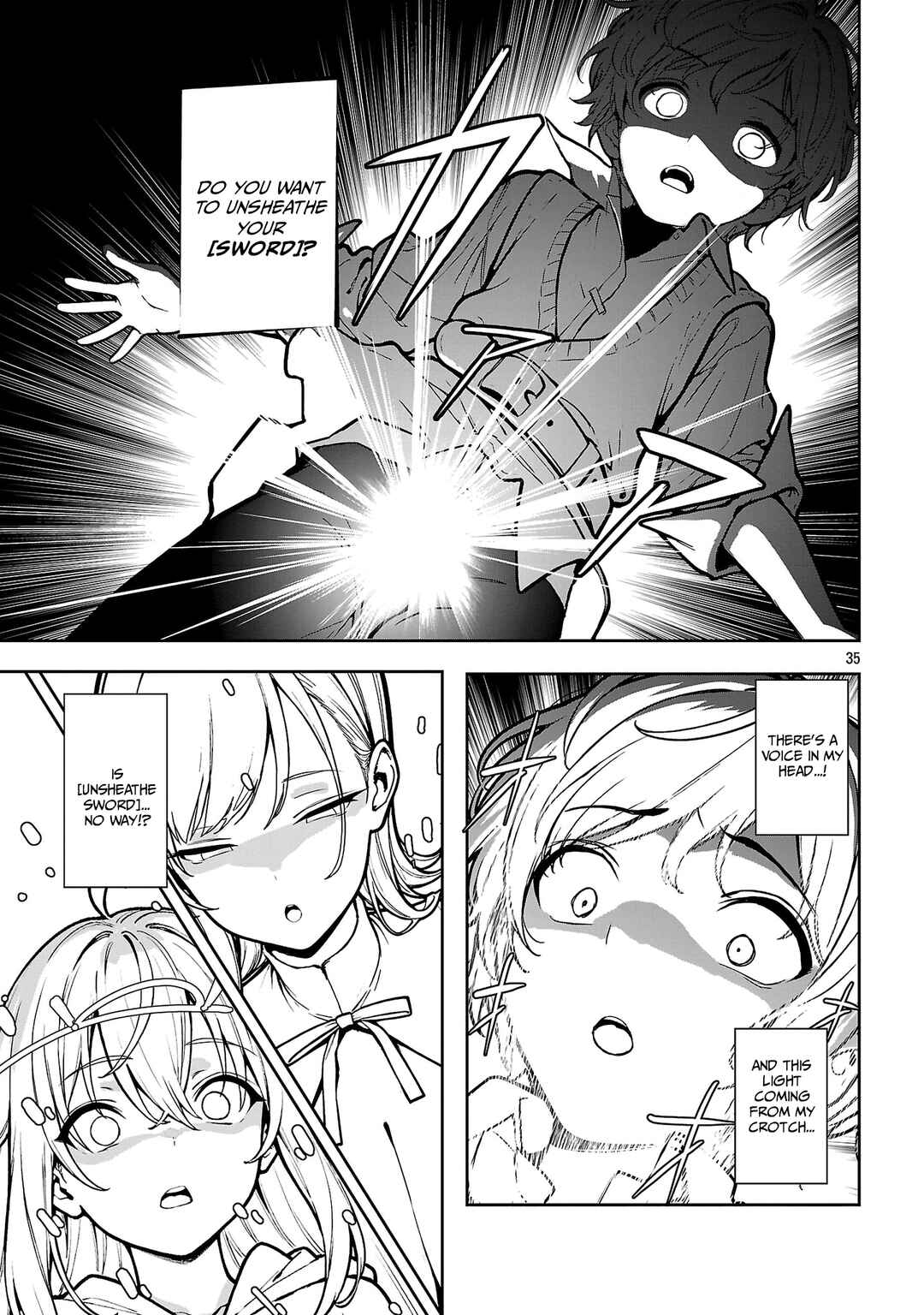 Tousan wa [Kensei], Kaasan wa [Kenshin], Boku wa [Ochi〇po Chanbara Master] Chapter 1.4 - Page 2