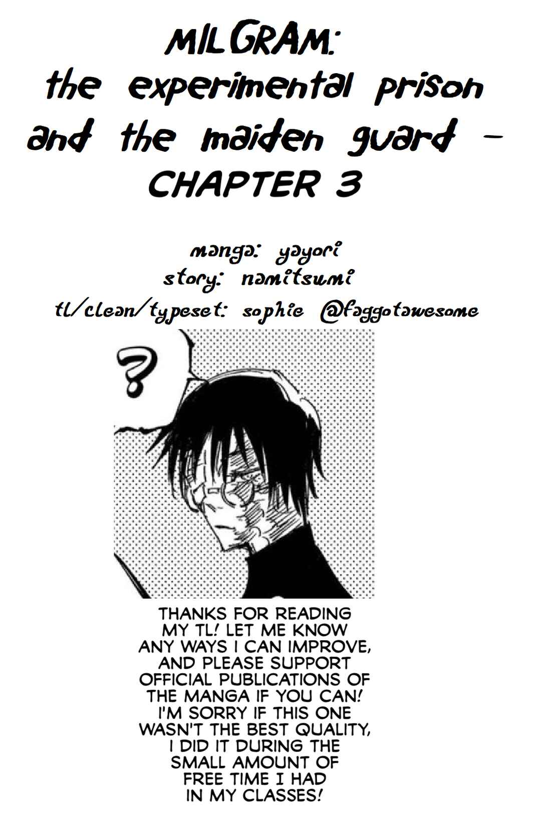 MILGRAM: Jikken Kangoku to Kanshu no Shoujo Chapter 3 - Page 23