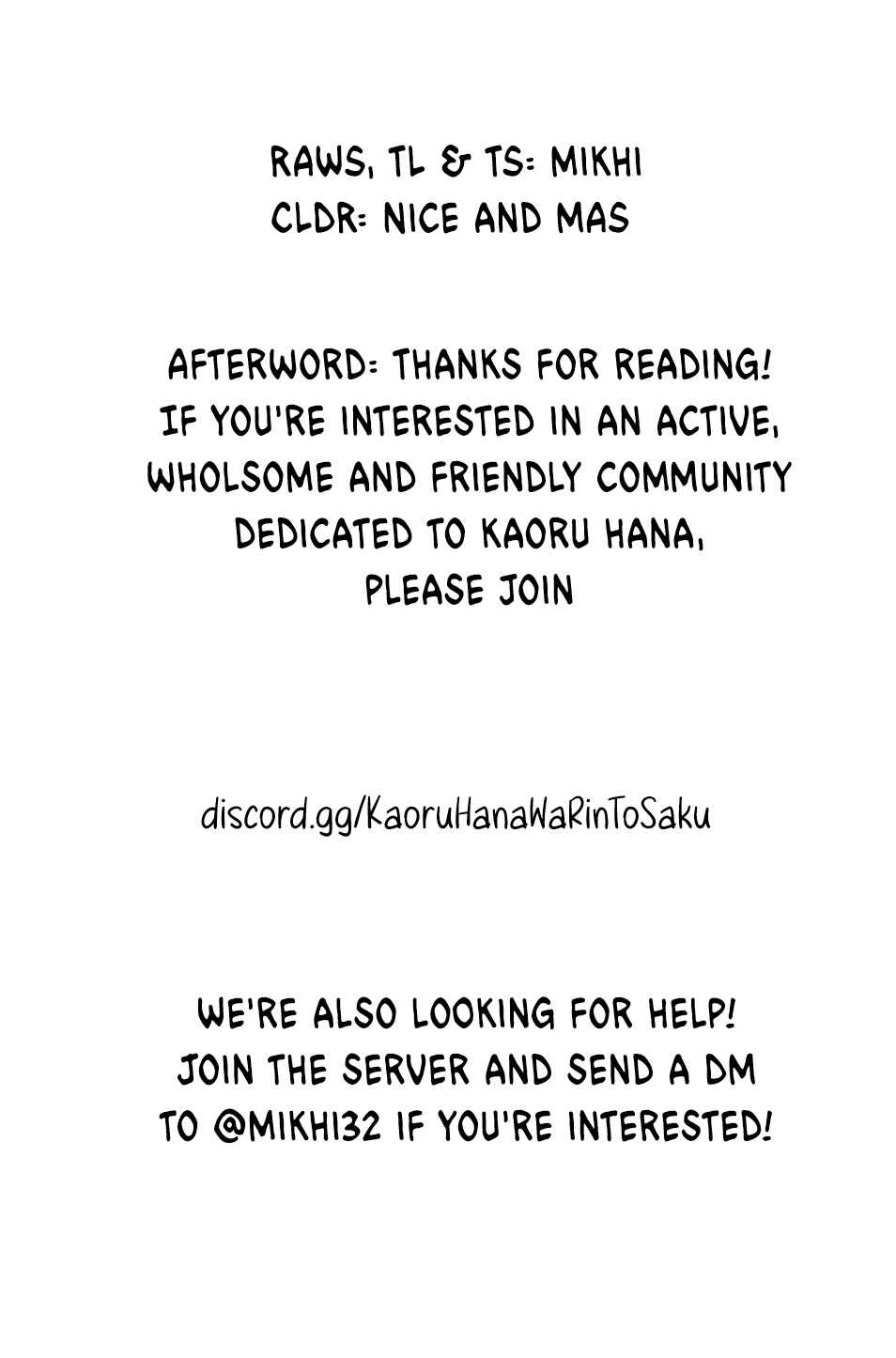 Kaoru Hana wa Rin to Saku Chapter 149.5 - Page 7