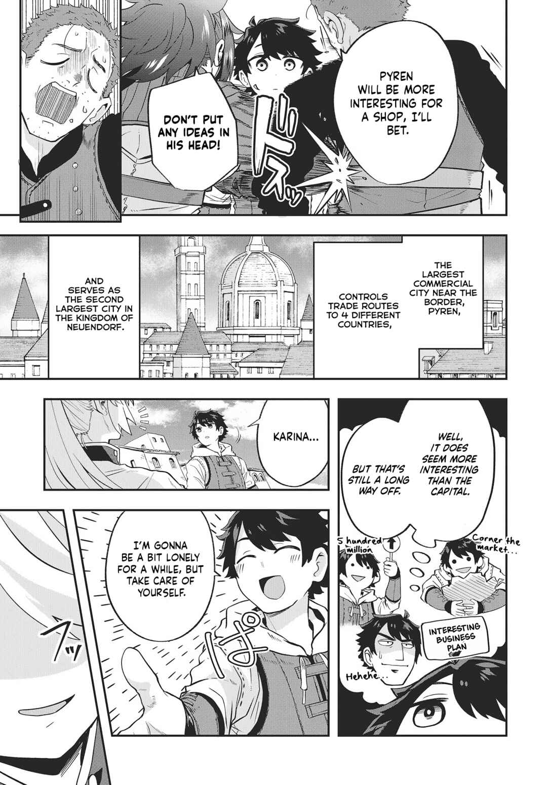 Muteki Shounin no Isekai Nariagari Monogatari ~Gendai no Seihin wo Jizai ni Toriyoseru Sukiru ga Aru Node Isekai de wa Rakushoudesu~ Chapter 16 - Page 3