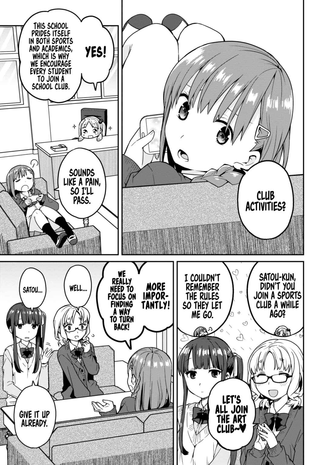 Asa Okitara Onnanoko ni Natteita Danshi Koukousei-tachi no Hanashi Chapter 5 - Page 1
