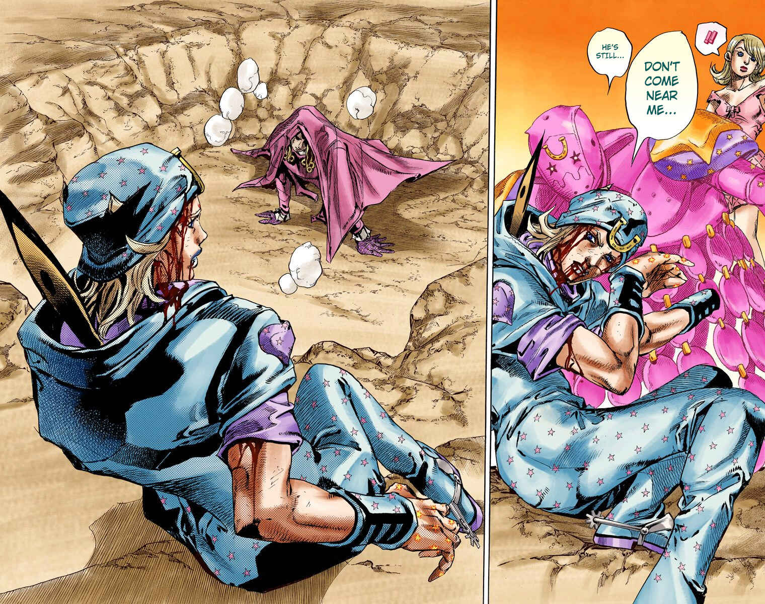 JoJo no Kimyou na Bouken: Part 7 - Steel Ball Run Color-ban Chapter 87 - Page 34