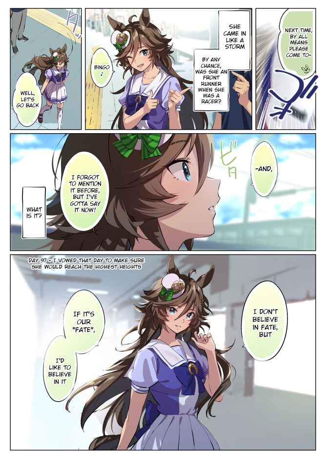Uma Musume Pretty Derby - 100 nichigo Cb no tantō ni naru tore-na- Chapter 97 - Page 1