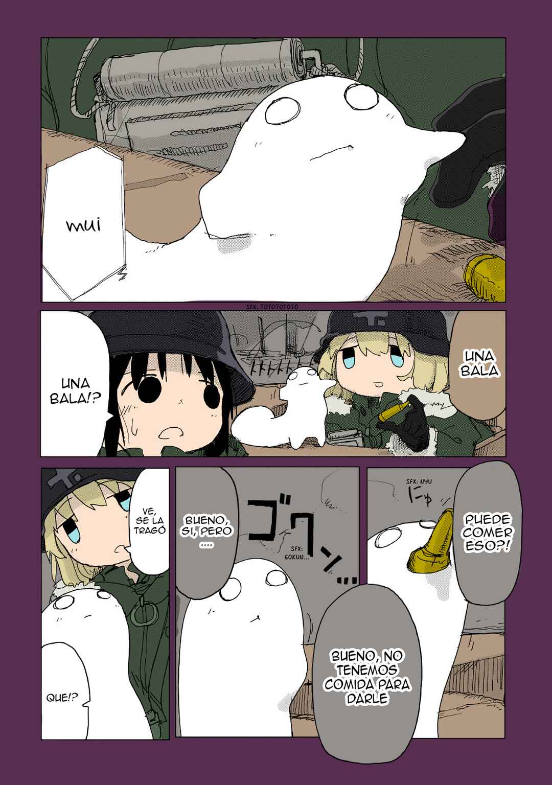Shoujo Shuumatsu Ryokou (Fan Colored) Chapter 25 - Page 2