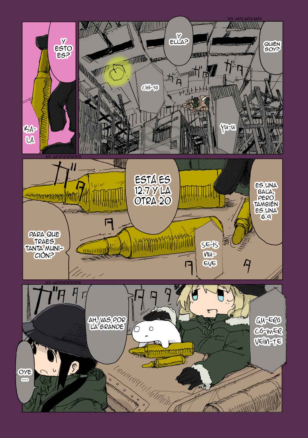 Shoujo Shuumatsu Ryokou (Fan Colored) Chapter 25 - Page 4