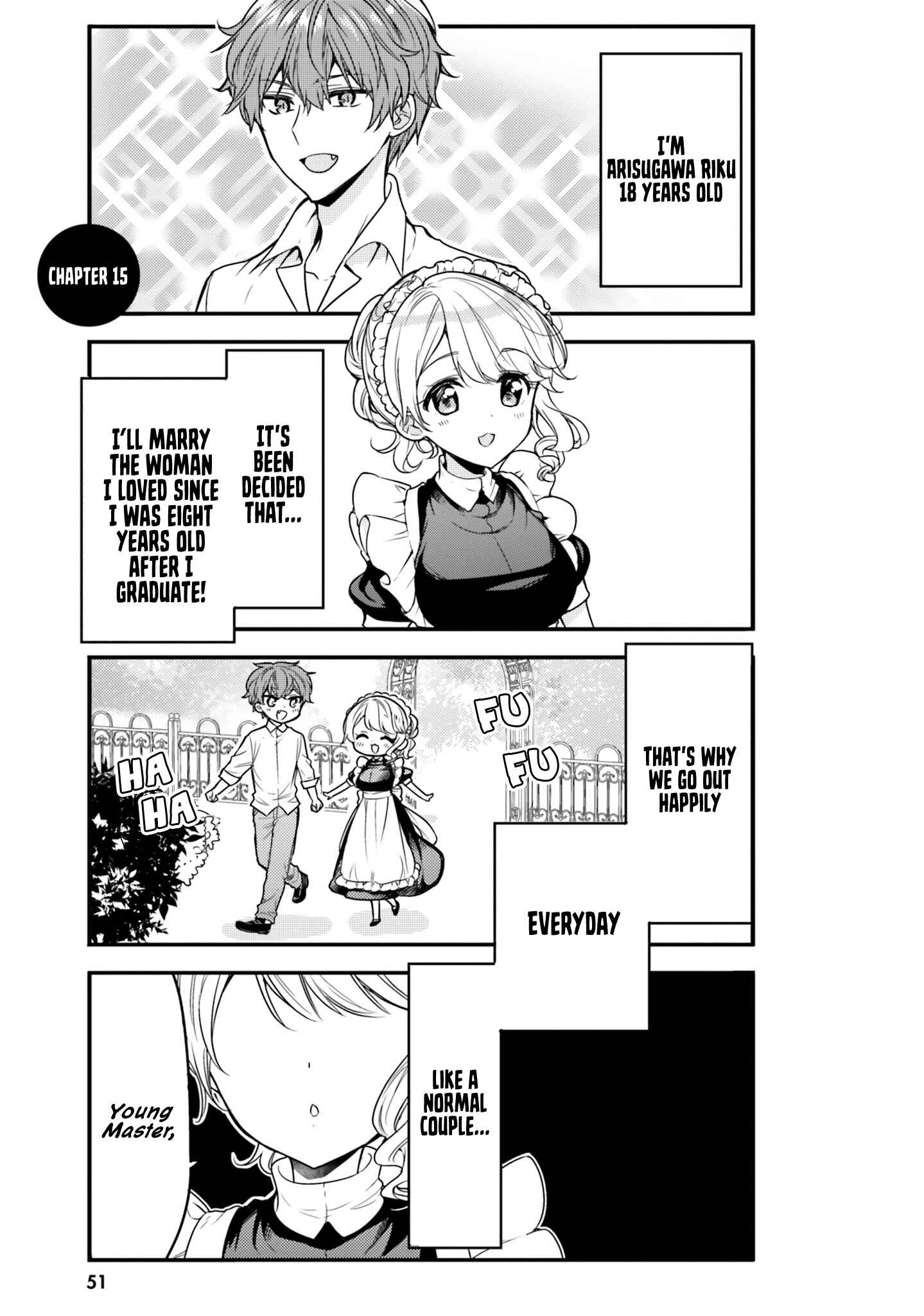 Tekito na Maid no Oneesan & Erasou de Ichizu na Botchan Chapter 15 - Page 1
