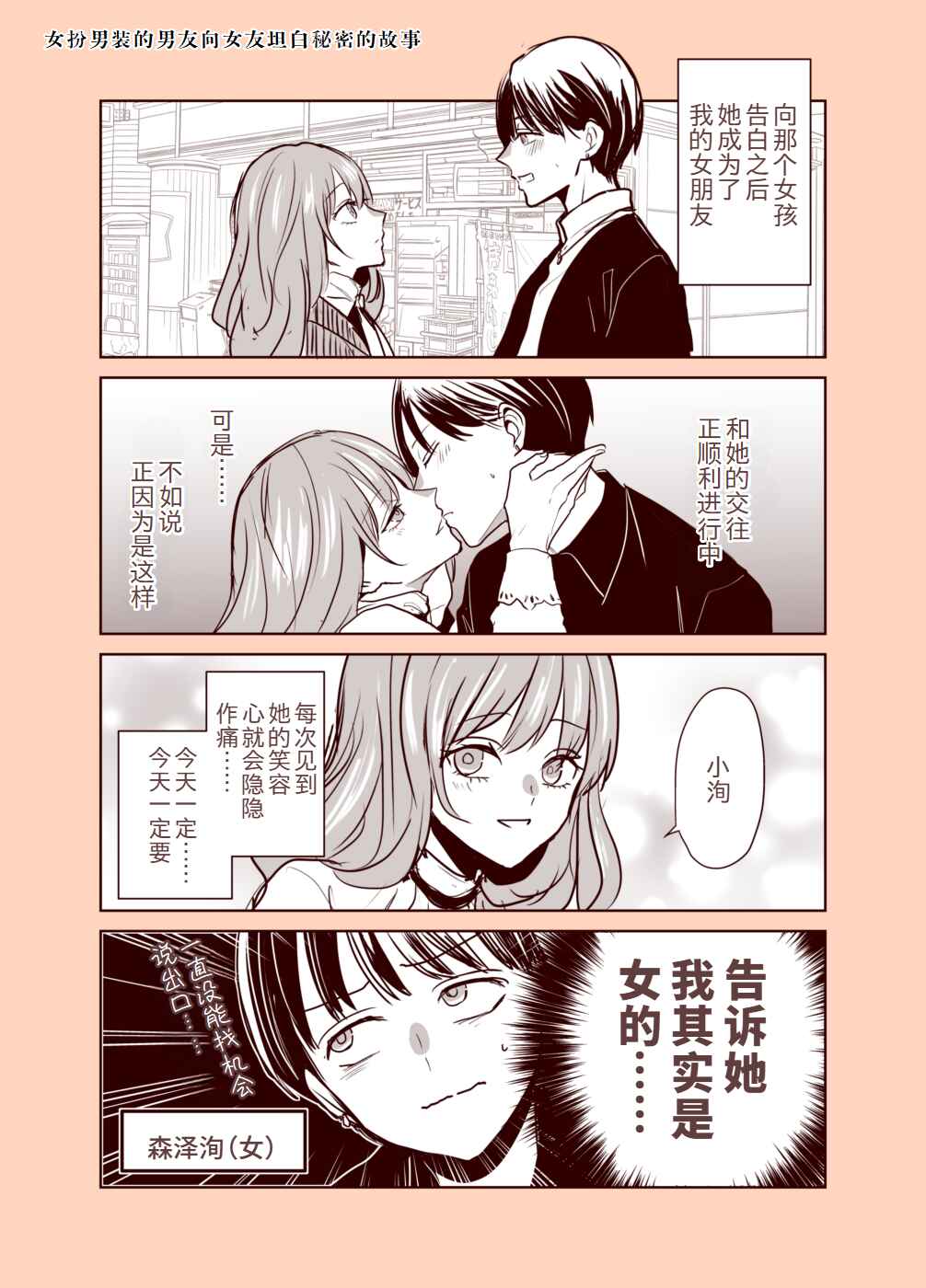 Dansou Kareshi ga Kanojo ni Himitsu o Akasu Hanashi Chapter ? - Page 1