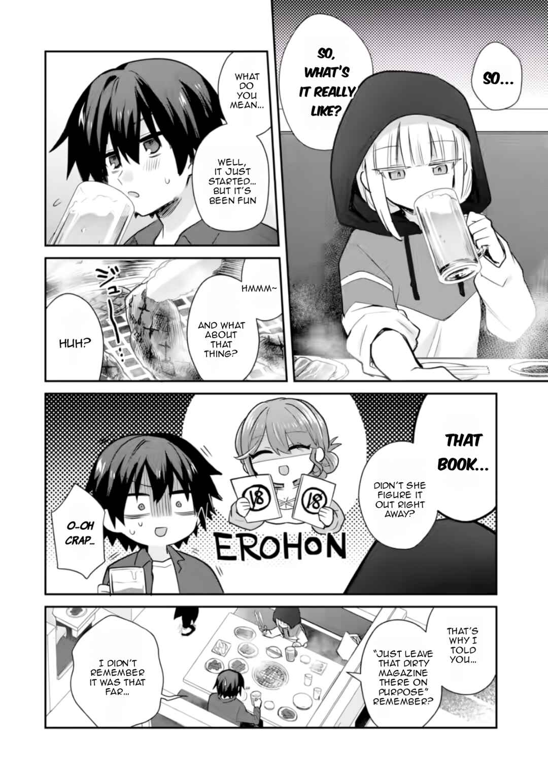 Osake to Senpai Kanojo to no Amaama Doukyo Lovecome wa Nijuusai ni Natte kara Chapter 3 - Page 13