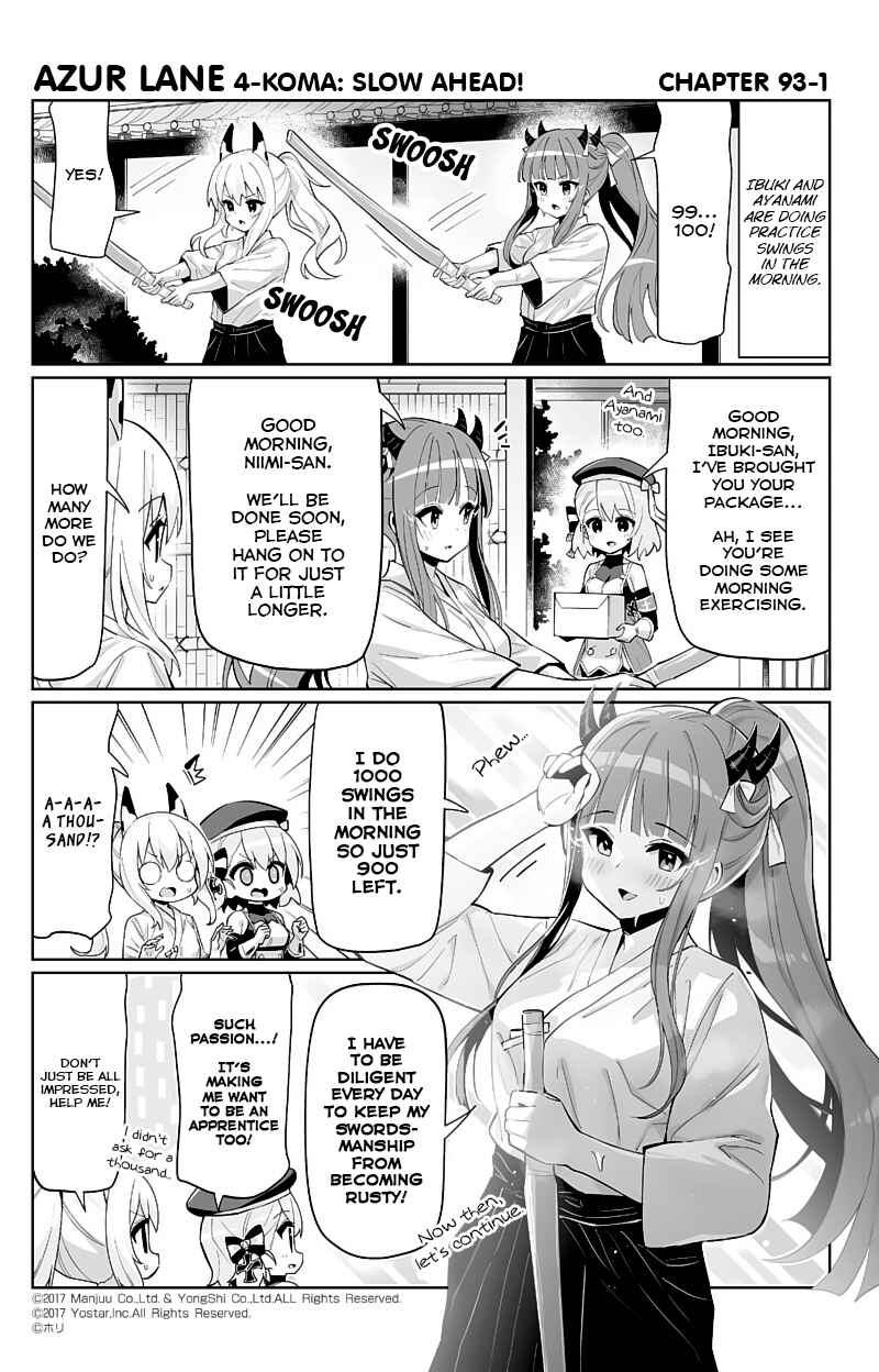 Azur Lane: Bisoku Zensin! Chapter 93 - Page 1