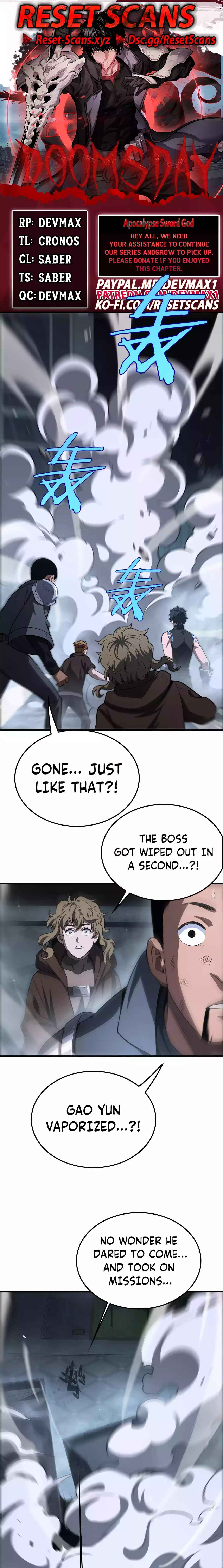Doomsday Sword God Chapter 12 - Page 1