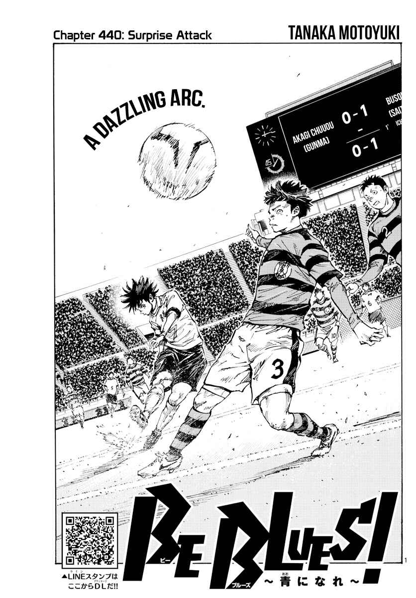 BE BLUES ~Ao ni Nare~ Chapter 440 - Page 2
