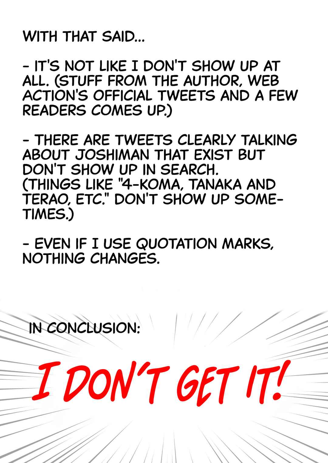 Joshi-man Twitter Extras Chapter 2 - Page 2