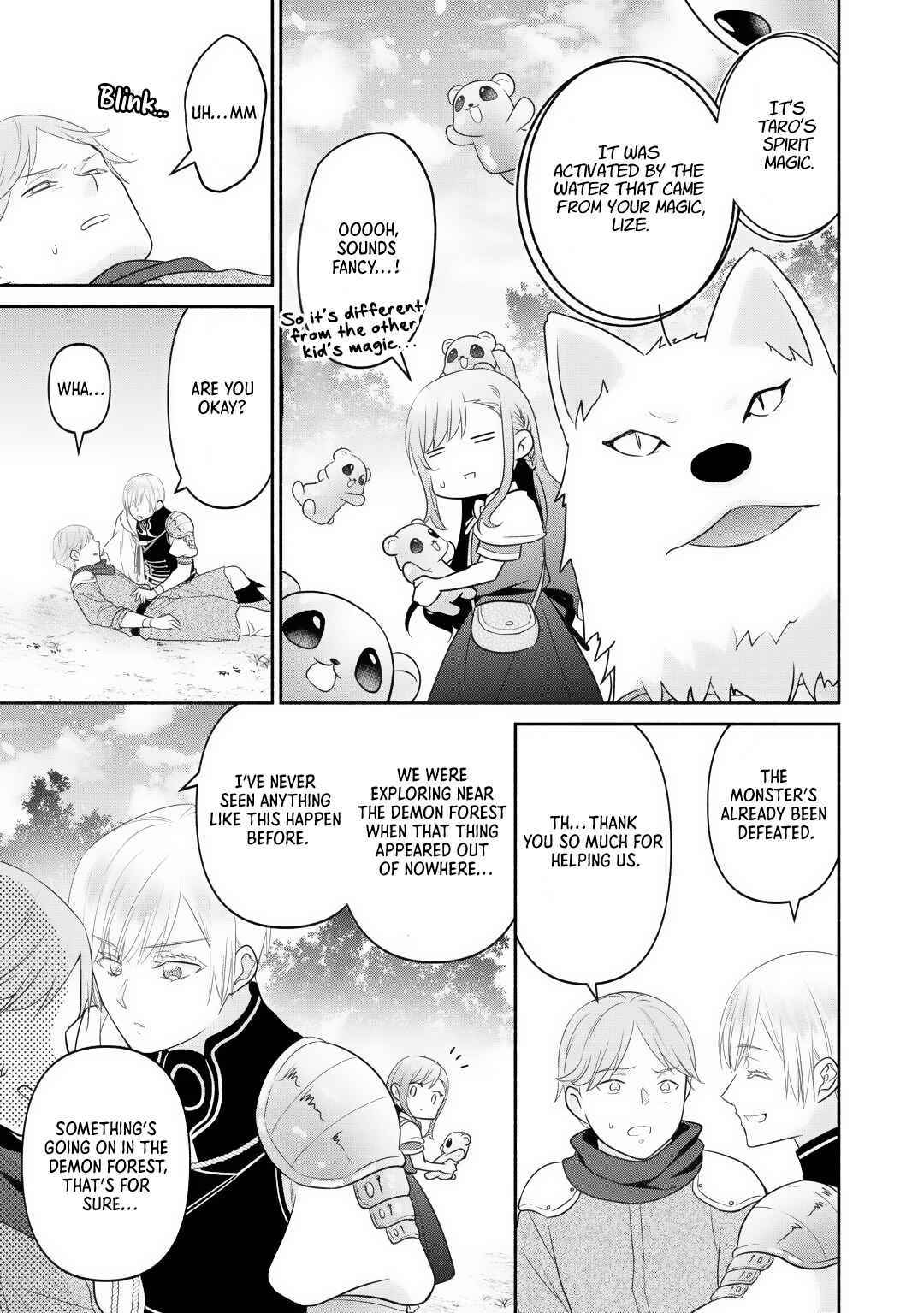 Tensei Youjo.: Shinjuu to Ouji to, Saikyou no Oji-san Youhei-dan no Naka de Ikiru Chapter 28 - Page 22