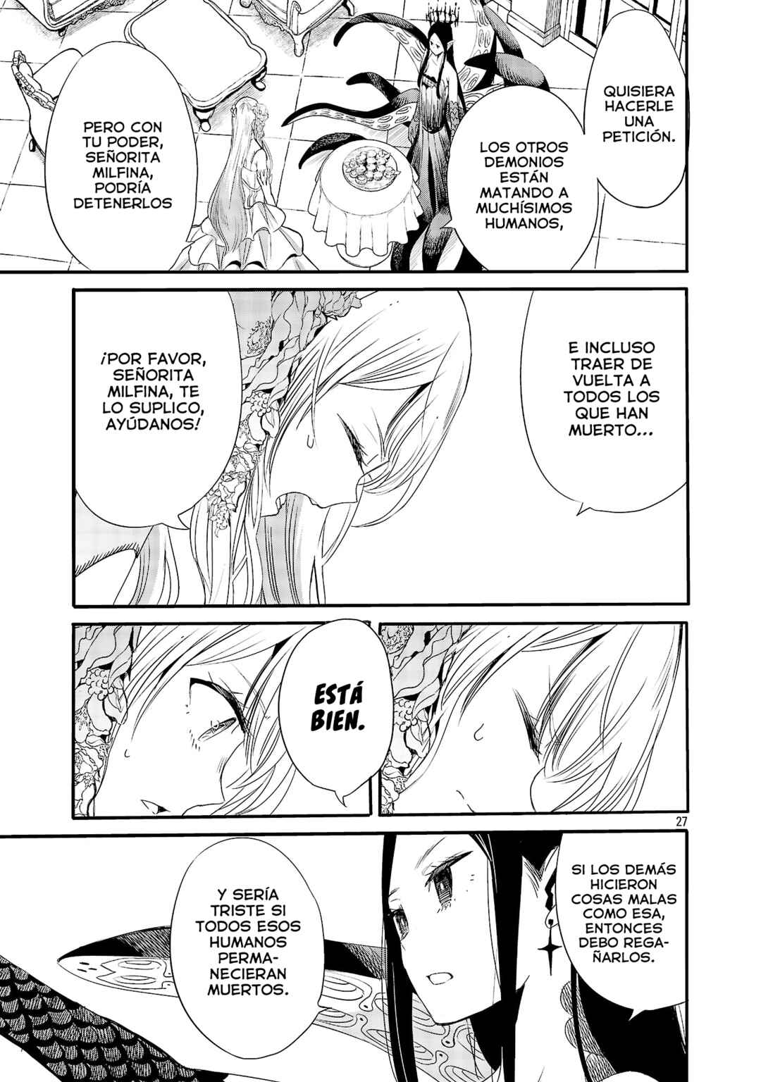 Koushaku Reijou no Rouraku Mission ~Maou to no Seiryaku Kekkon ga, Jinrui Saigo no Kirifuda desu!... tte, Maou ga Onnanoko no Baai wa Dou Sureba Ii no desu ka!?~ Chapter 3 - Page 28