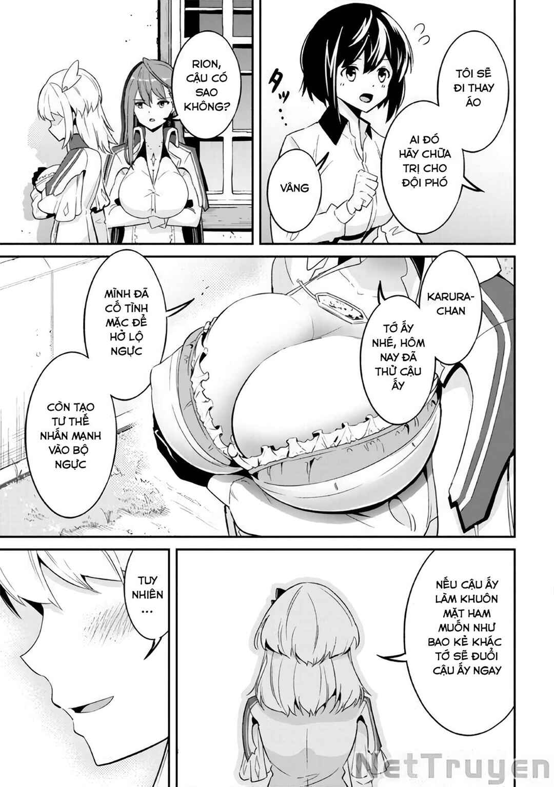 Seikishi ni Natta kedo Danchou no Oppai ga Sugosugite Kokoro ga Kiyomerarenai Chapter 1 - Page 34