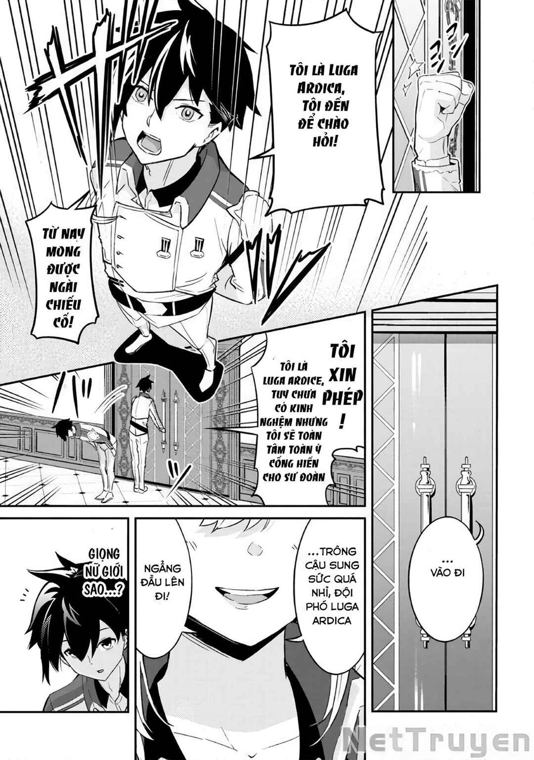 Seikishi ni Natta kedo Danchou no Oppai ga Sugosugite Kokoro ga Kiyomerarenai Chapter 1 - Page 6