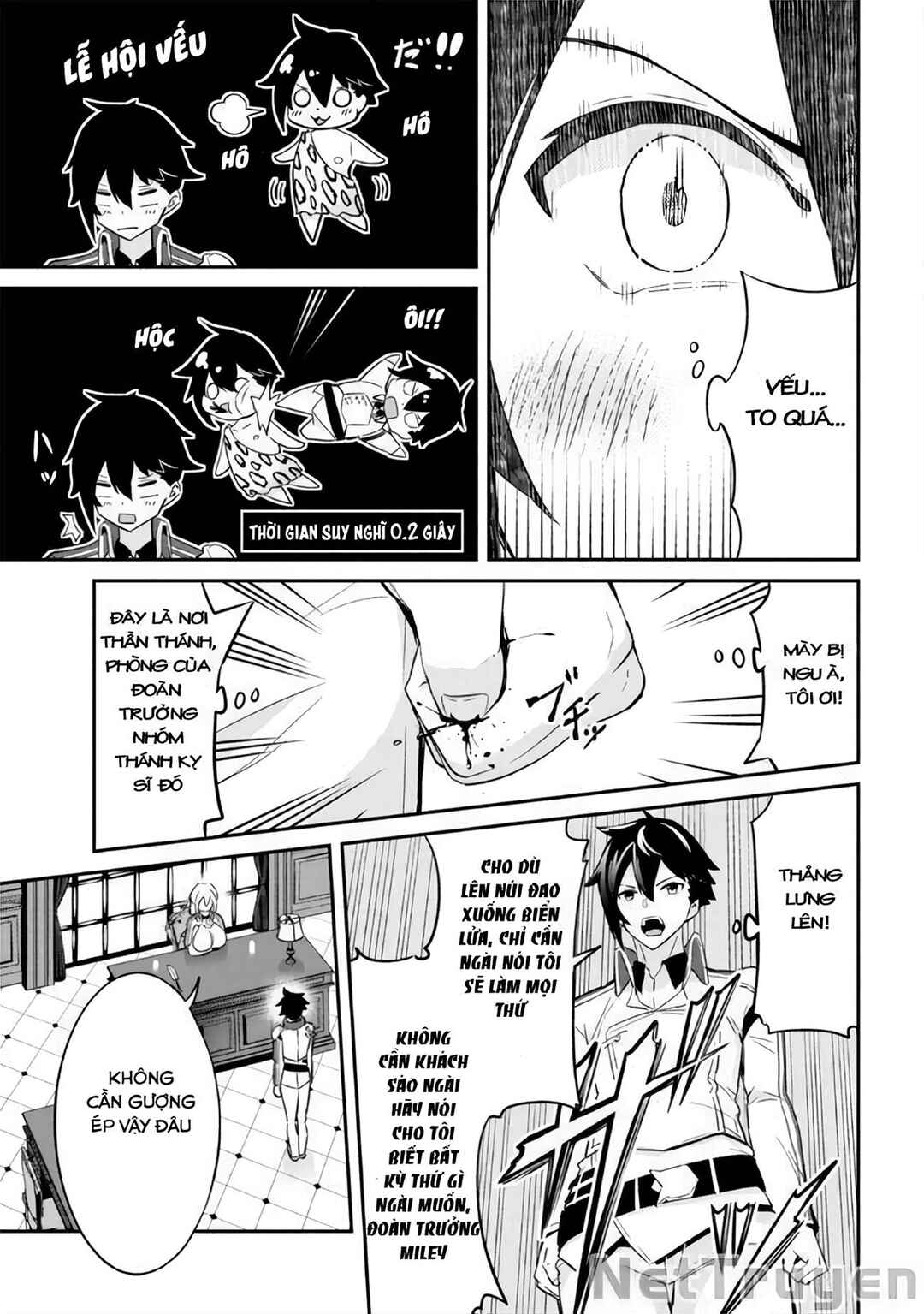 Seikishi ni Natta kedo Danchou no Oppai ga Sugosugite Kokoro ga Kiyomerarenai Chapter 1 - Page 8