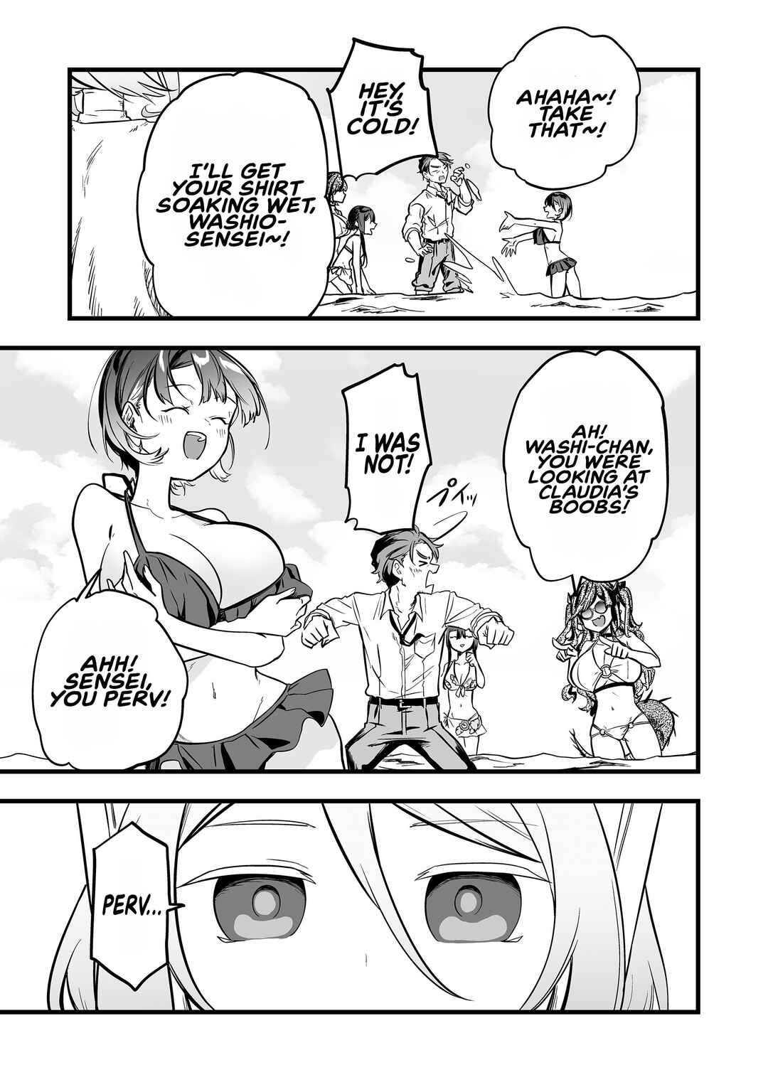 "Ano Toki Tasukete Itadaita Monster Musume desu." Isekai Ossan Kyoushi Totsuzen no Moteki ni Konwaku suru Chapter 45 - Page 1