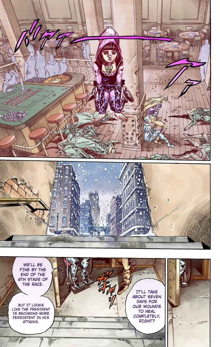 JoJo no Kimyou na Bouken: Part 7 - Steel Ball Run Color-ban Chapter 47 - Page 35