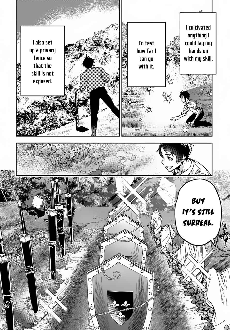 Shounin Yuusha wa Isekai o Gyuujiru!: Saibai Skill de Nandemo Fuyashichaimasu! Chapter 1 - Page 34