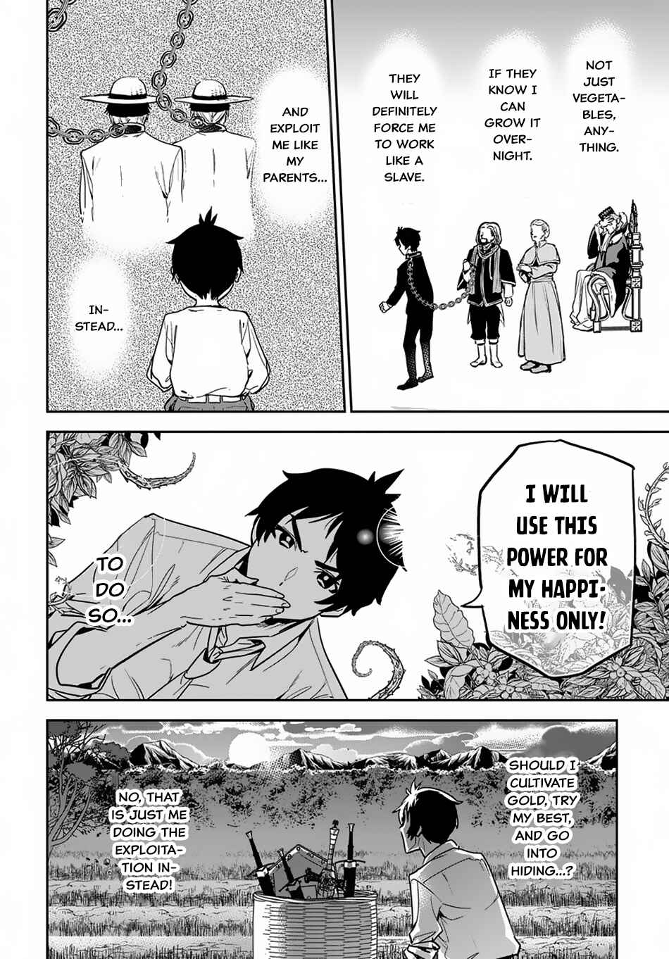 Shounin Yuusha wa Isekai o Gyuujiru!: Saibai Skill de Nandemo Fuyashichaimasu! Chapter 1 - Page 38